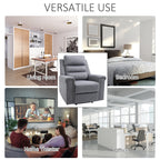 Modern Recliner Chair Single Sofa Home Theater Seating with Overstuffed Armrest and Back