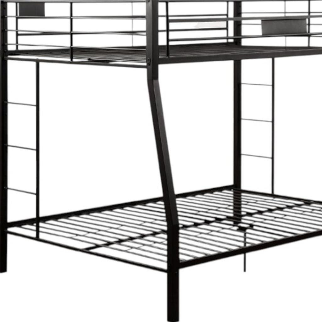 Black Twin Over Full Bunk Bed