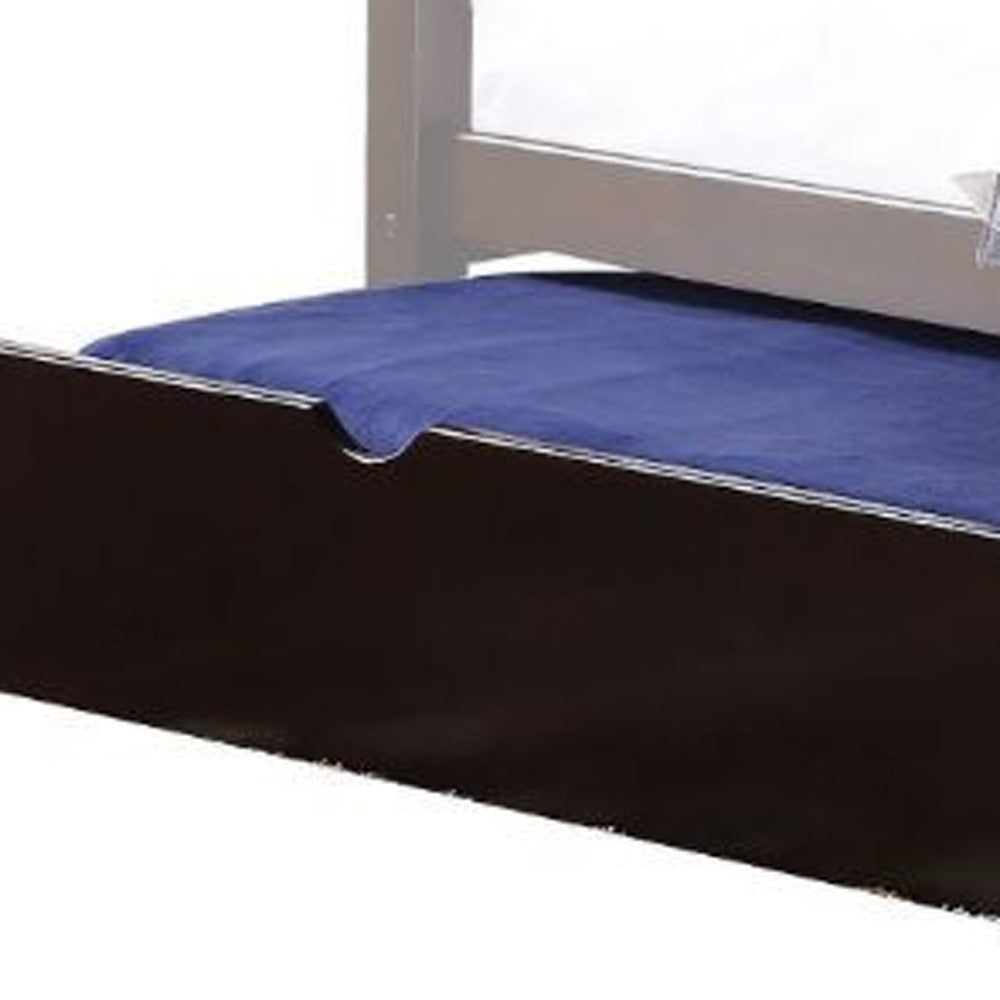 Deep Brown Pull Out Trundle for Under Bed