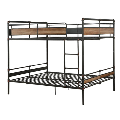 Bronze Queen Over Queen Metal Bunk Bed