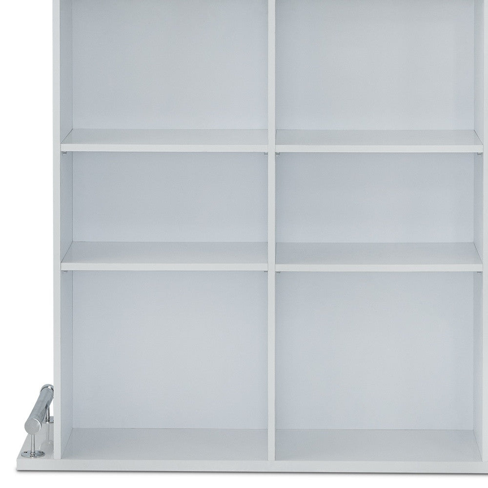 47" White Wood Rectangular Bar Table