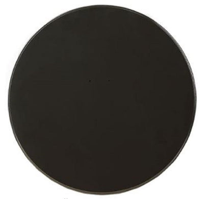 22" Black Wood Round Pedestal End Table