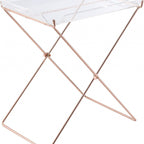 22" Metal Folding Butler Table
