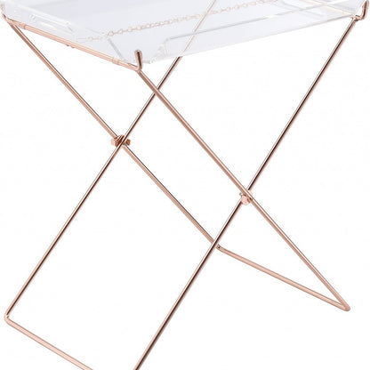 22" Metal Folding Butler Table