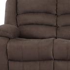 40" Contemporary Brown Fabric Sofa