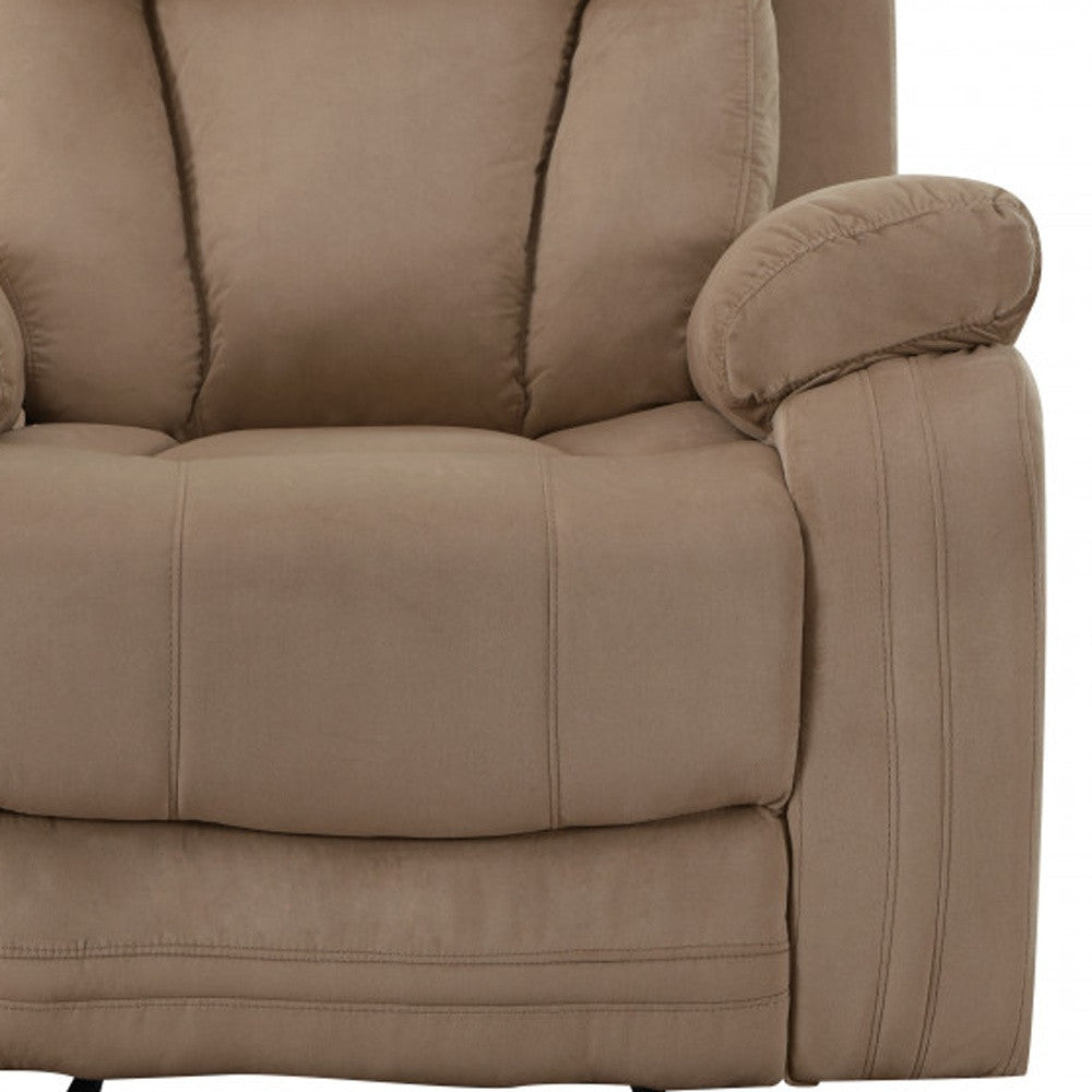 40" Modern Beige Fabric Chair