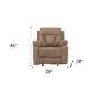 40" Modern Beige Fabric Chair