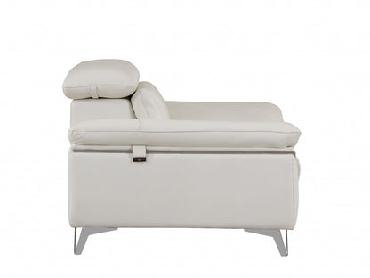 51" Gray Chair and a Half