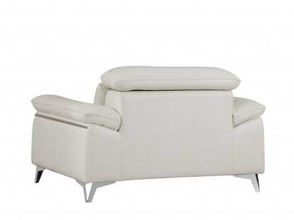 51" Gray Chair and a Half