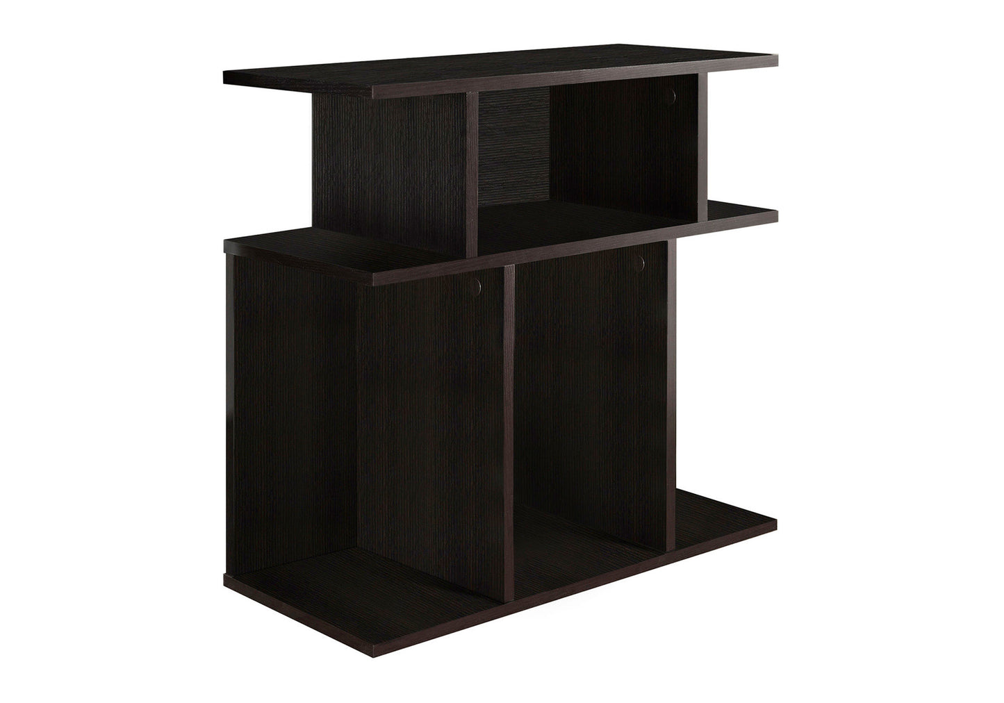 24" Brown Wood End Table With 6