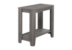 24" Gray Console Table With Storage