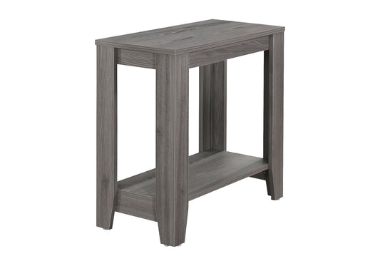 24" Gray Console Table With Storage