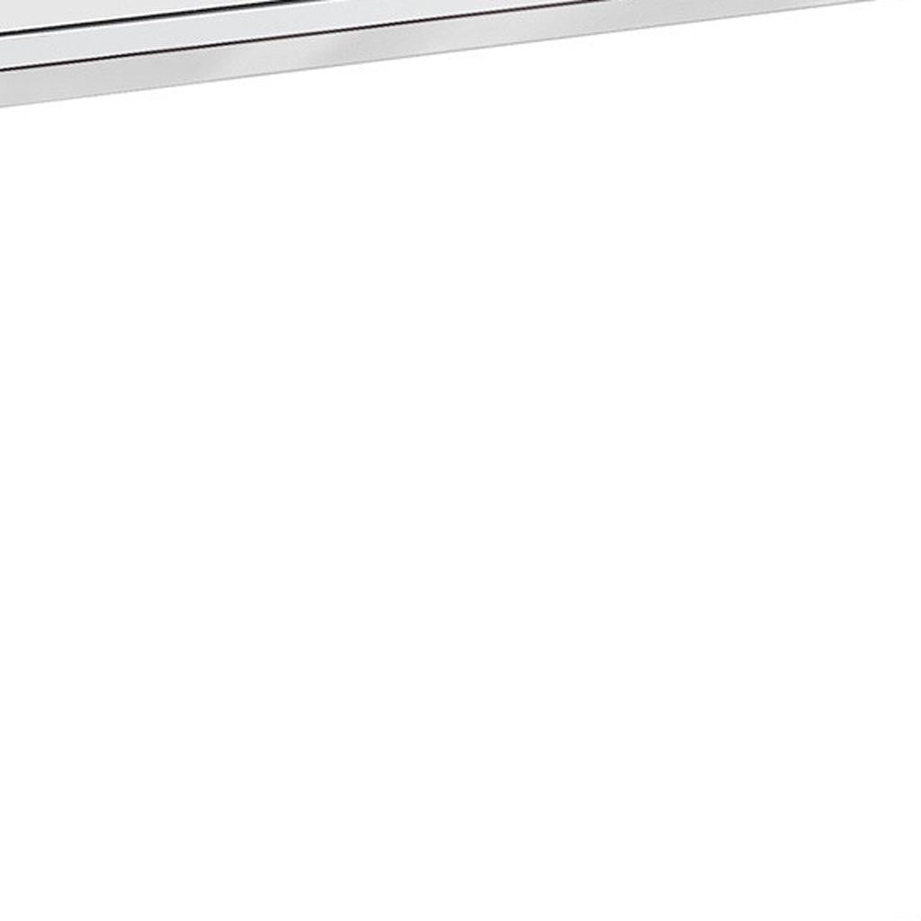 48" White and Silver Console Table And Drawers