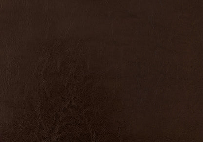 Brown Solid and Manufactured Wood Full Upholstered Faux Leather Bed Frame