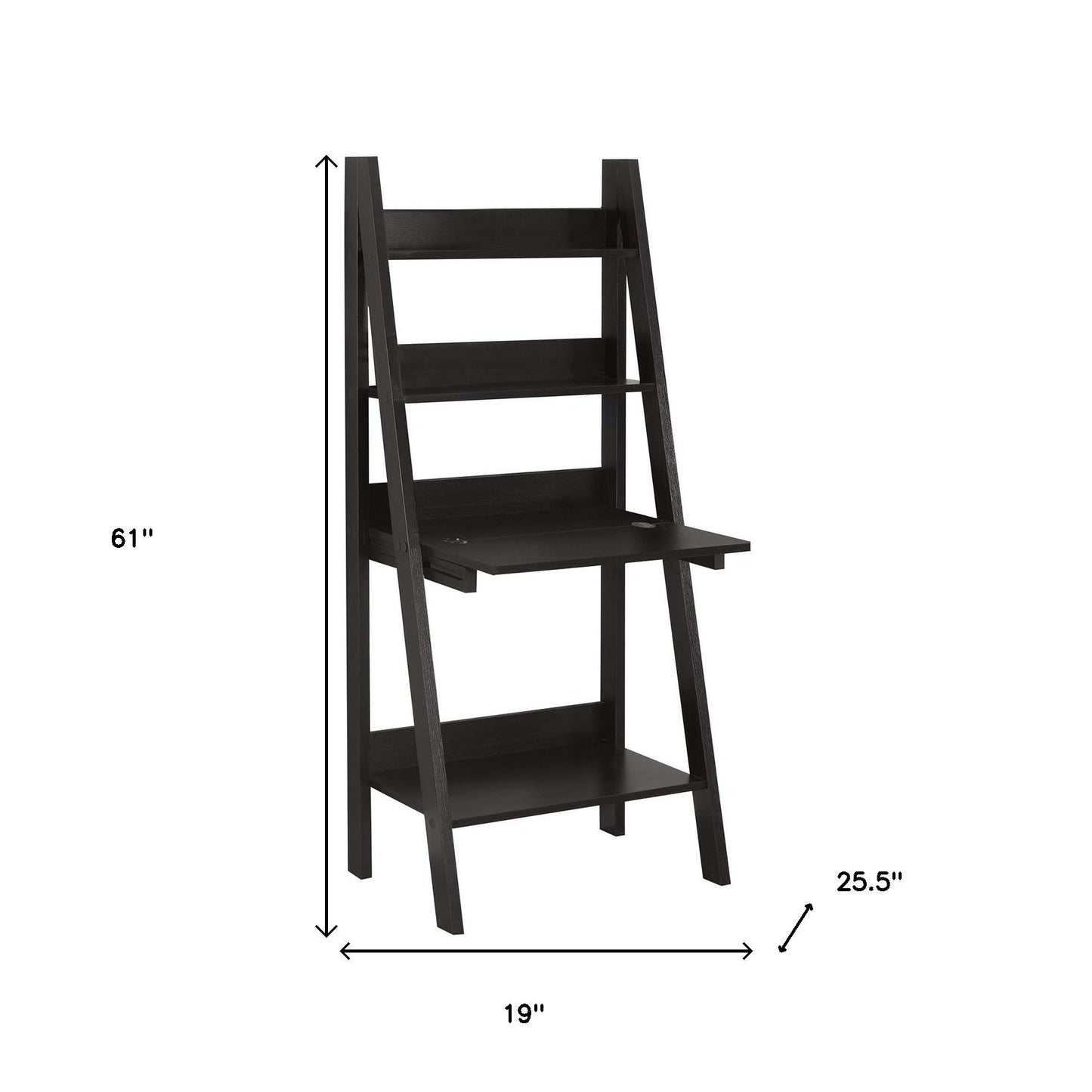 19" Espresso Ladder Desk