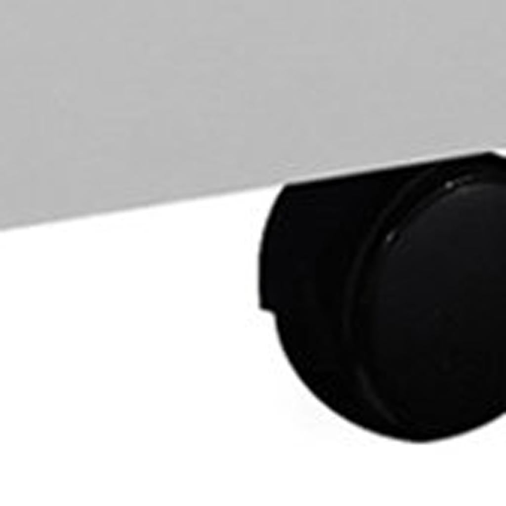 25" White Particle Board Filing Cabinet With Drawers