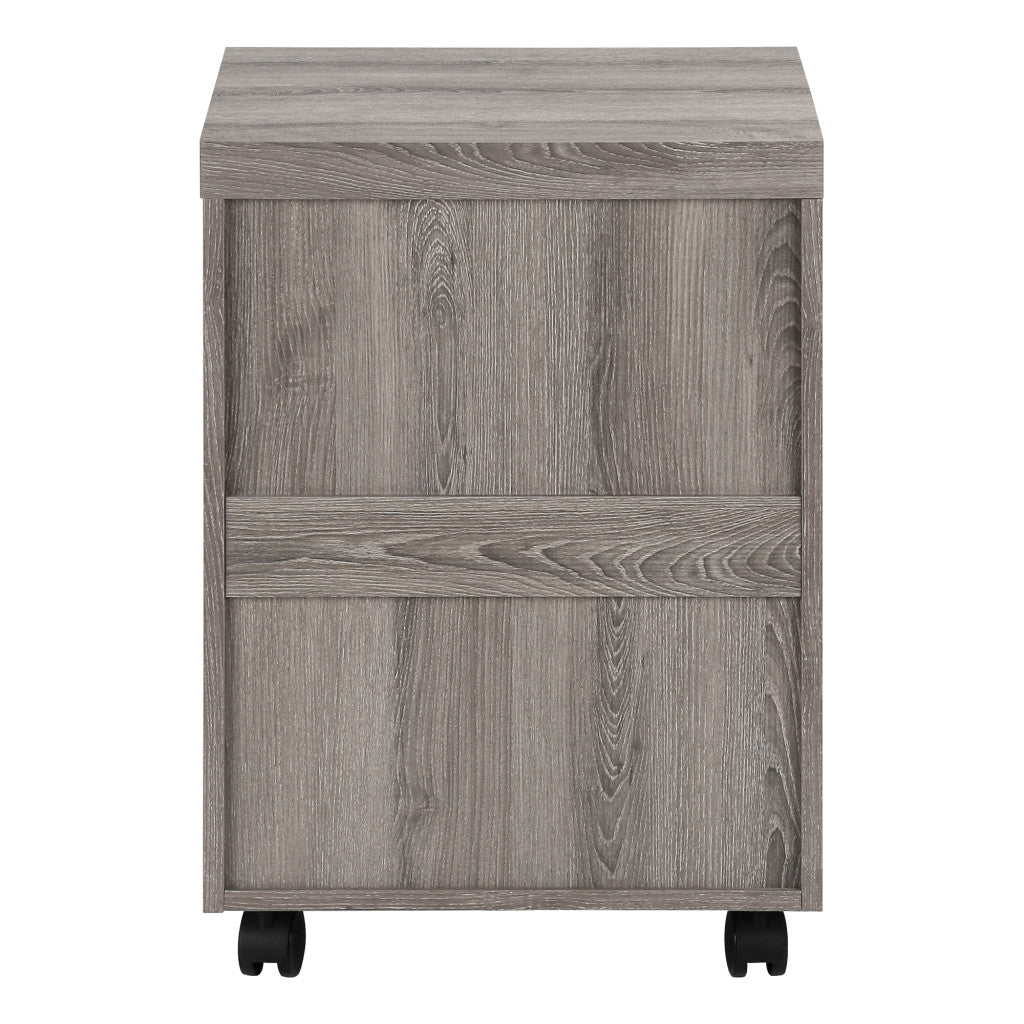 25" Gray Particle Board Filing Cabinet With Drawers
