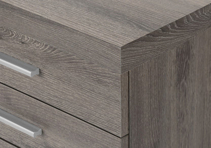 25" Gray Particle Board Filing Cabinet With Drawers