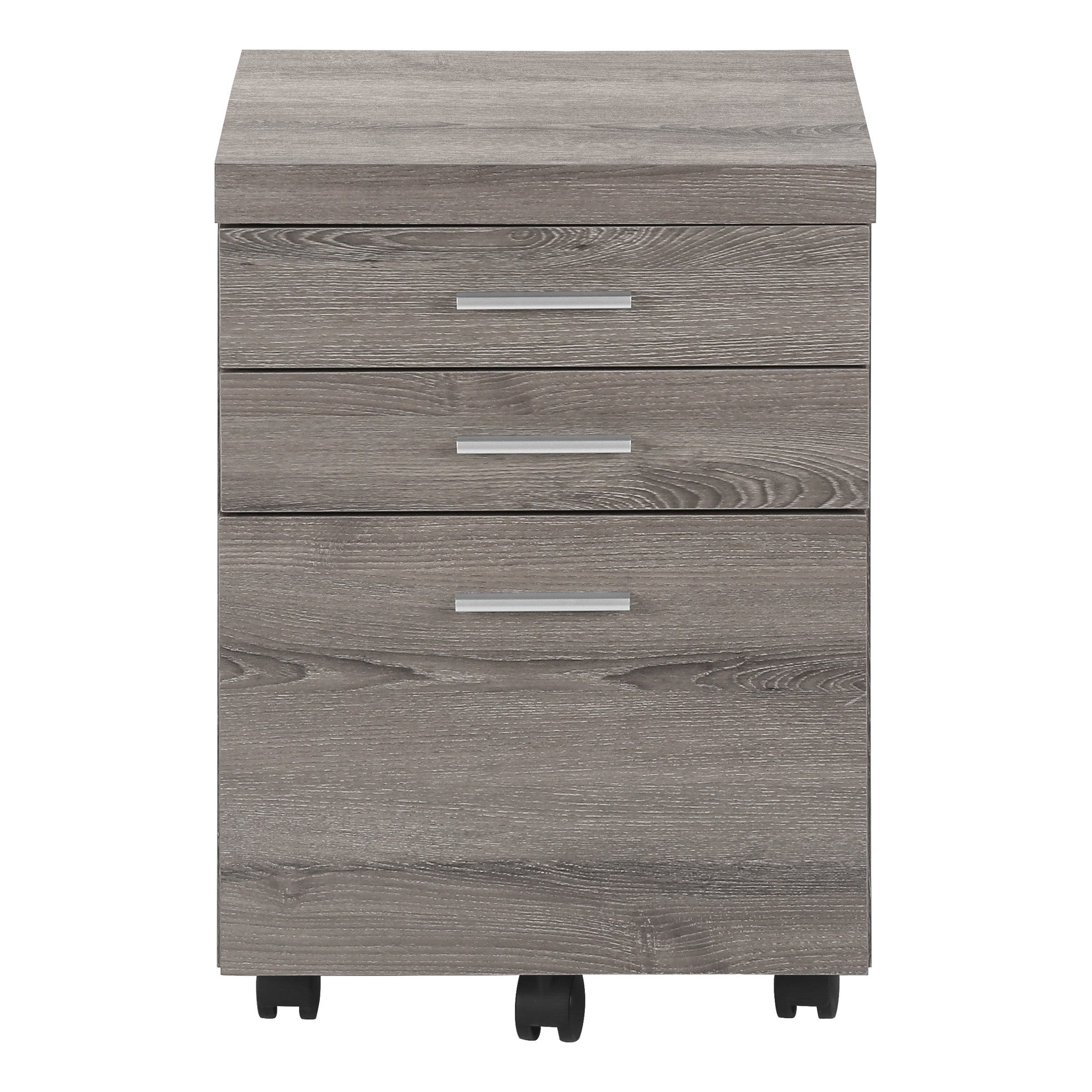 25" Gray Particle Board Filing Cabinet With Drawers