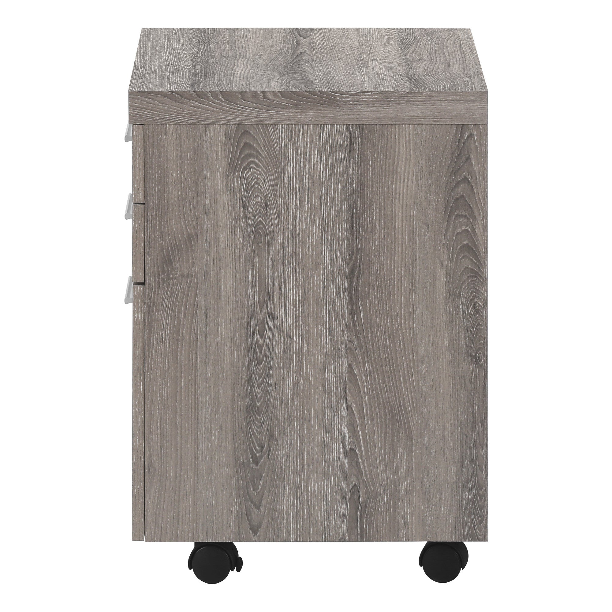 25" Gray Particle Board Filing Cabinet With Drawers