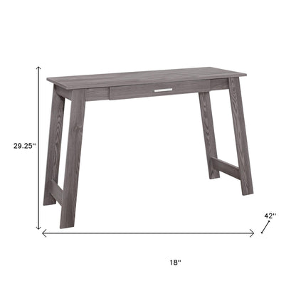 18" Gray Computer Desk