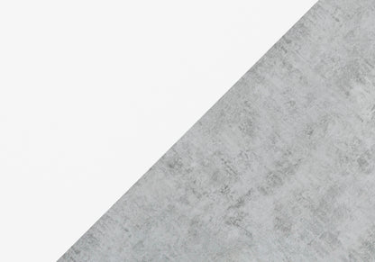 71" Gray and Silver L Shape Computer Desk With Three Drawers