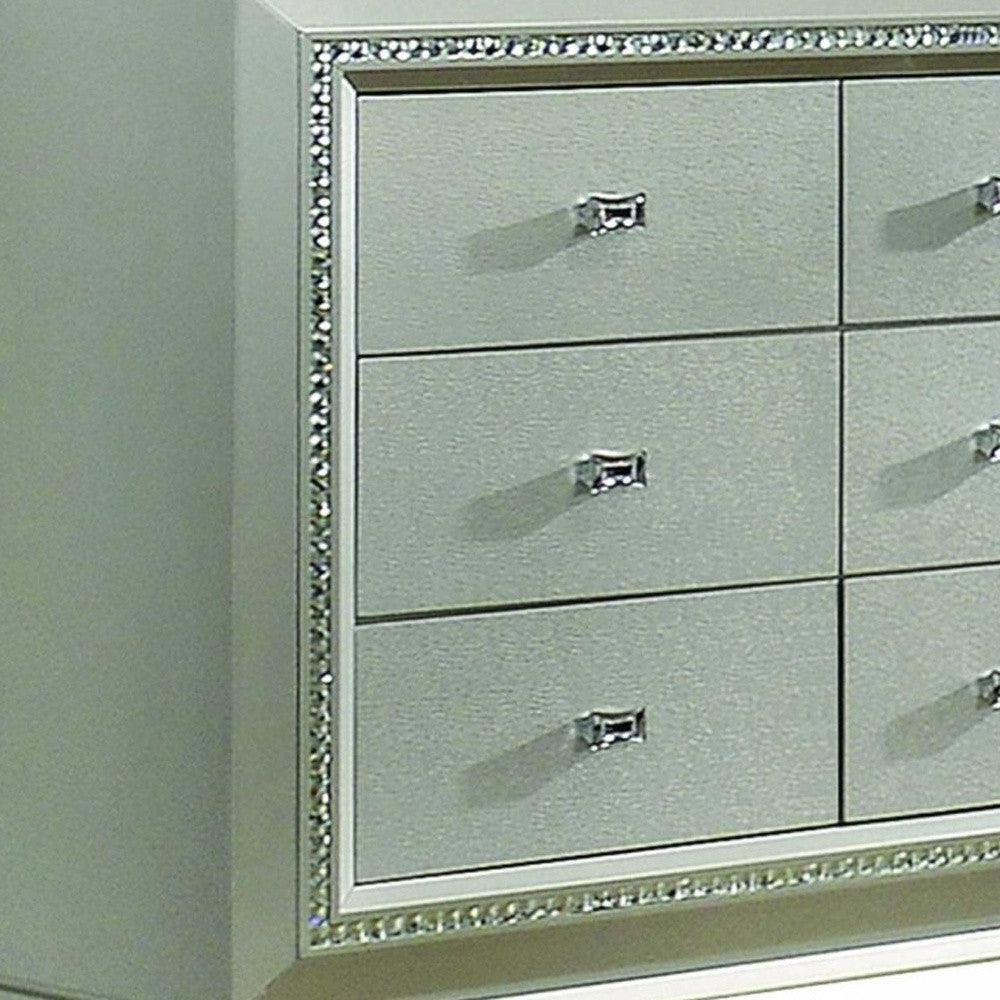 18" Champagne Solid Wood Double Dresser