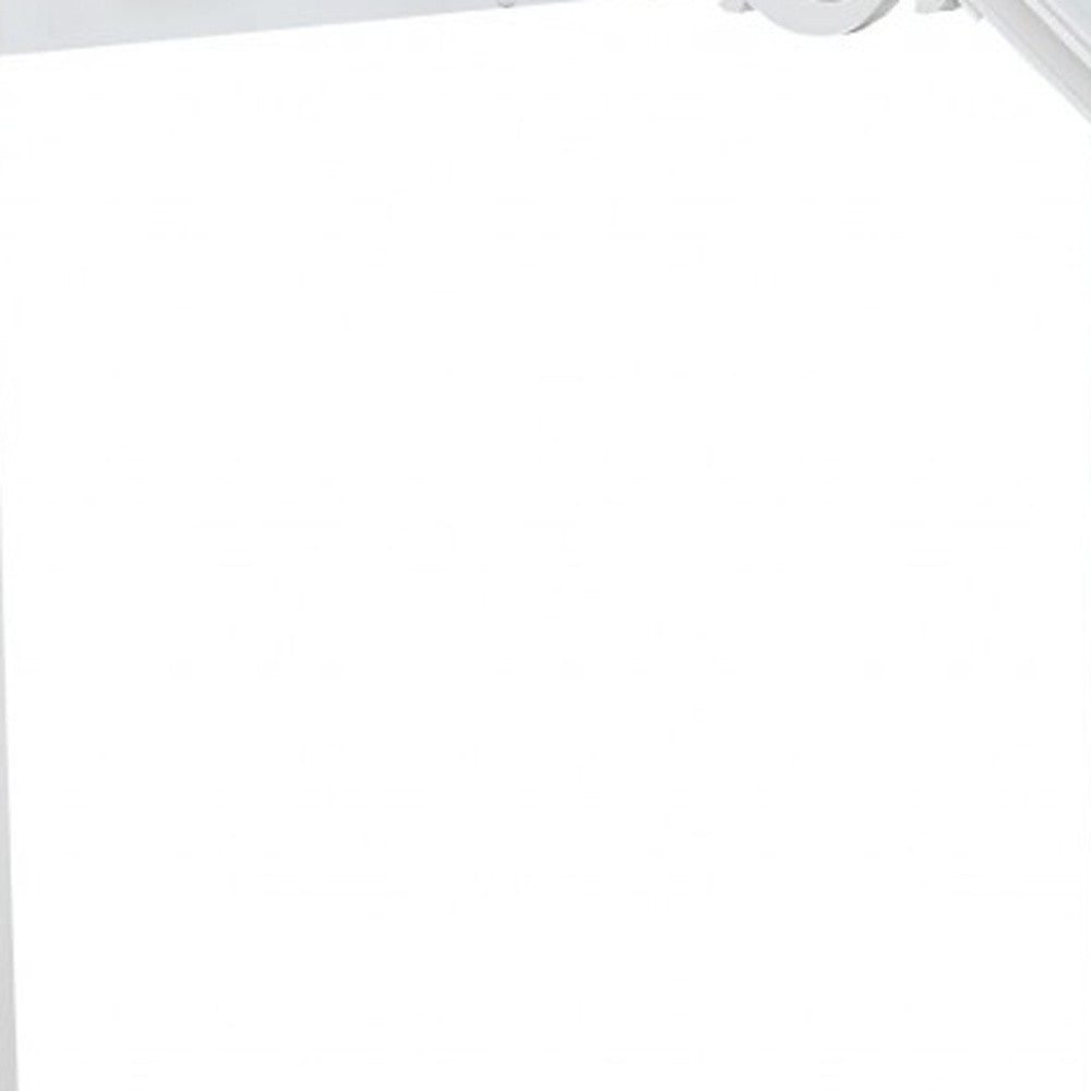 White Wood Twin Canopy Bed Frame