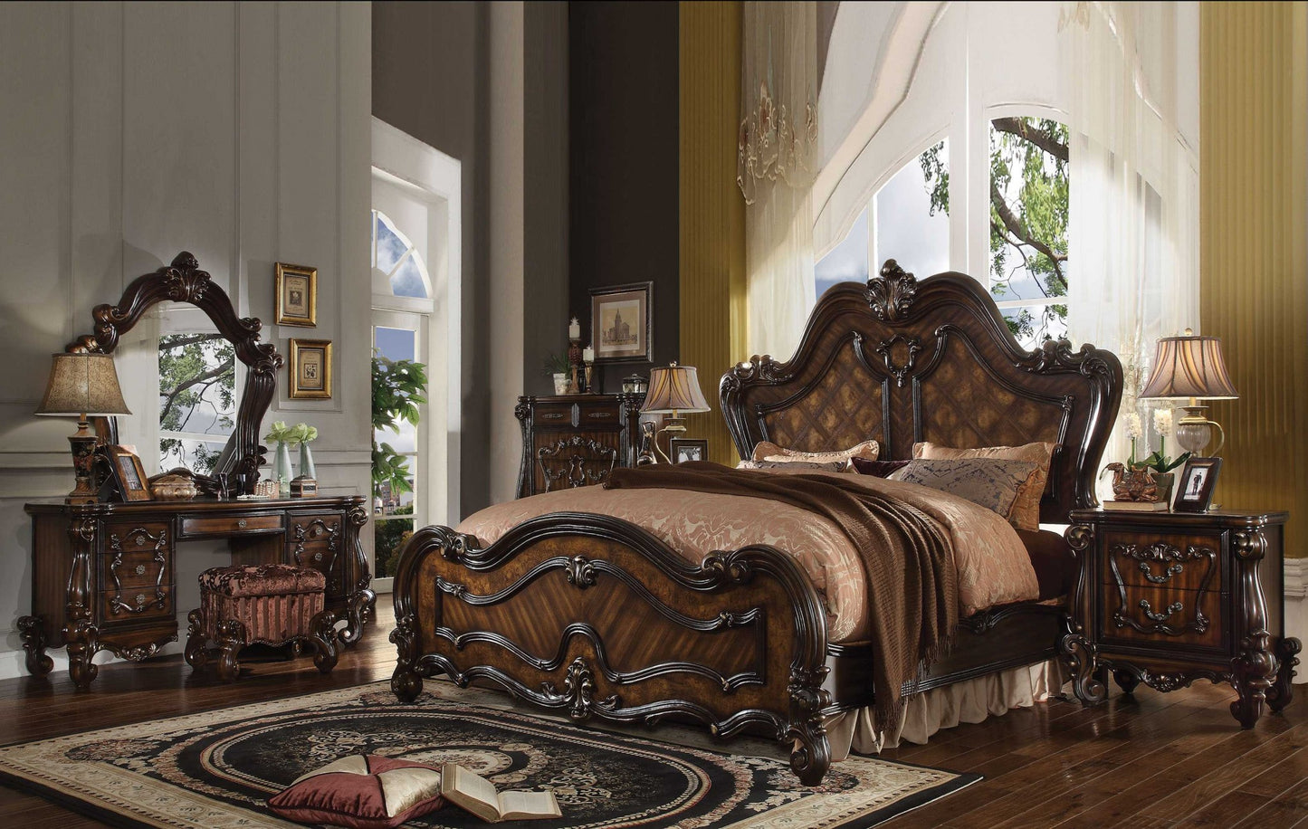 Dark Brown Queen Bed Frame