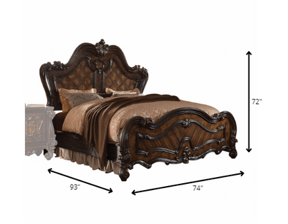 Dark Brown Queen Bed Frame