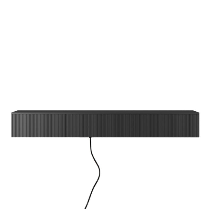 Floating TV Stand Wall Mounted With 16 Color LEDs,Modern TV Stand, Floating TV Cabinet Entertainment Center For 55 60 65 Inch TV,Black