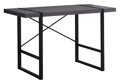 24" Gray and Black Computer Desk