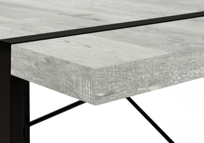 24" Gray and Black Computer Desk