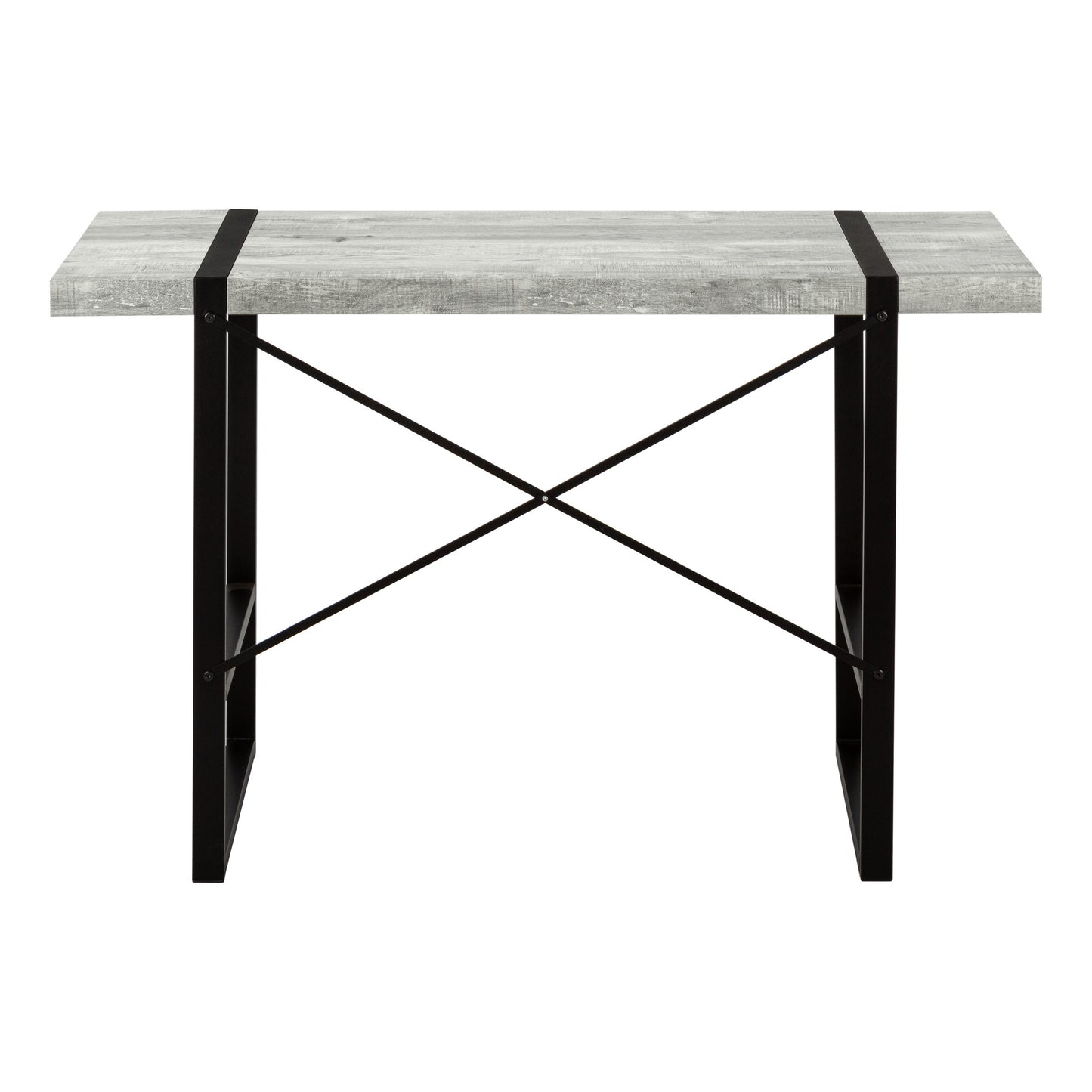 24" Gray and Black Computer Desk