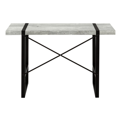 24" Gray and Black Computer Desk
