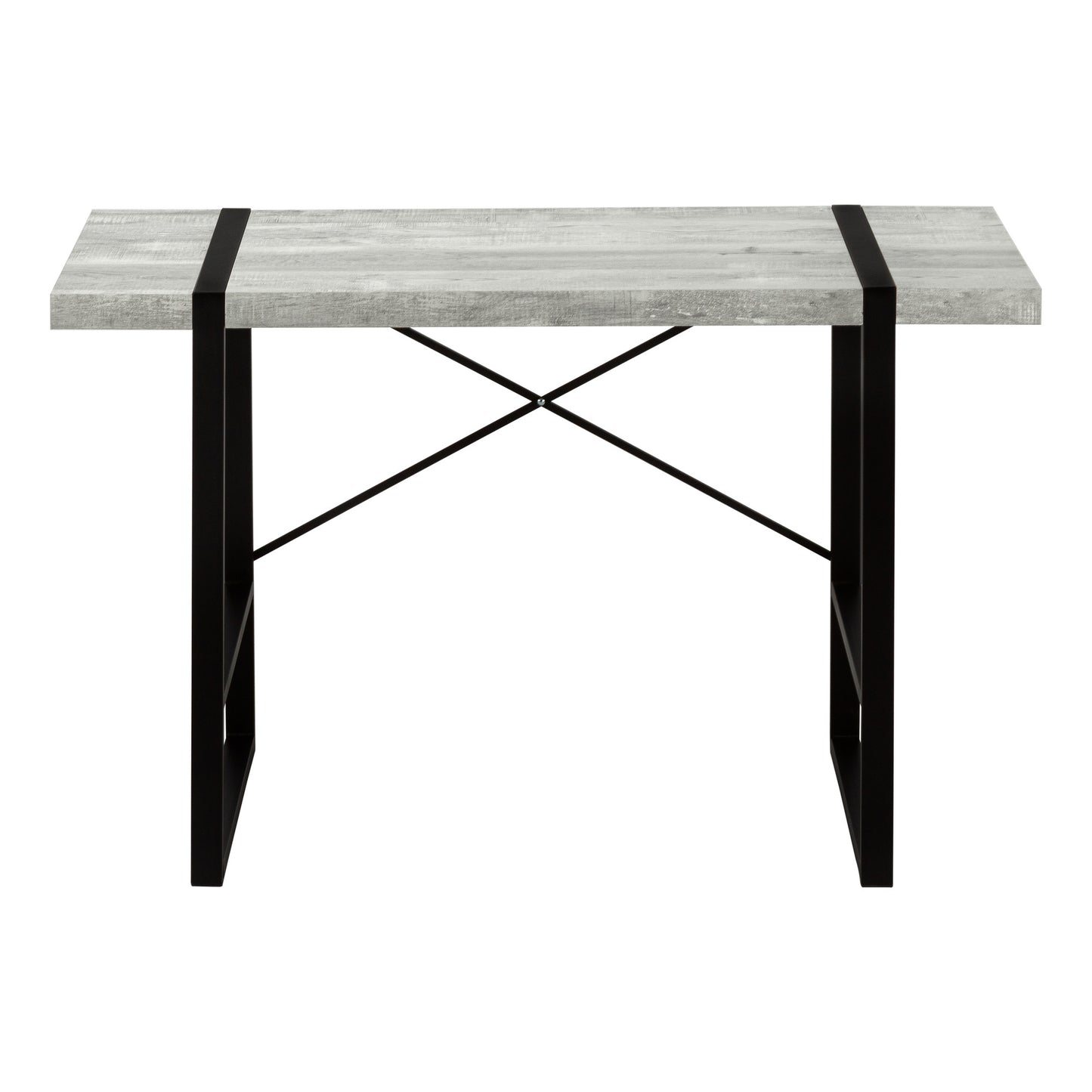 24" Gray and Black Computer Desk