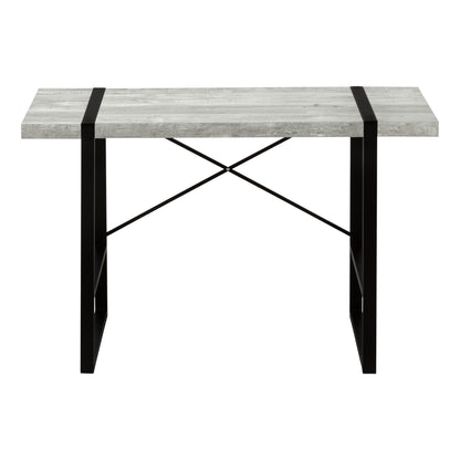 24" Gray and Black Computer Desk