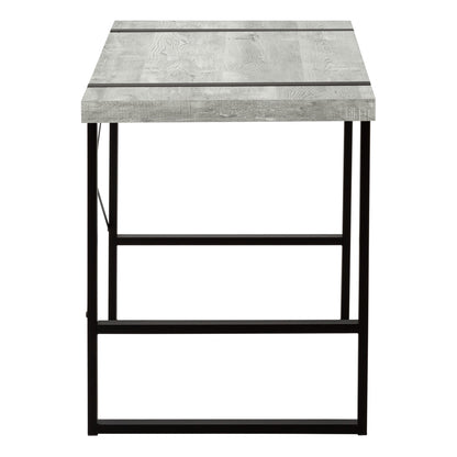 24" Gray and Black Computer Desk
