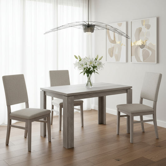 47" Gray Dining Table