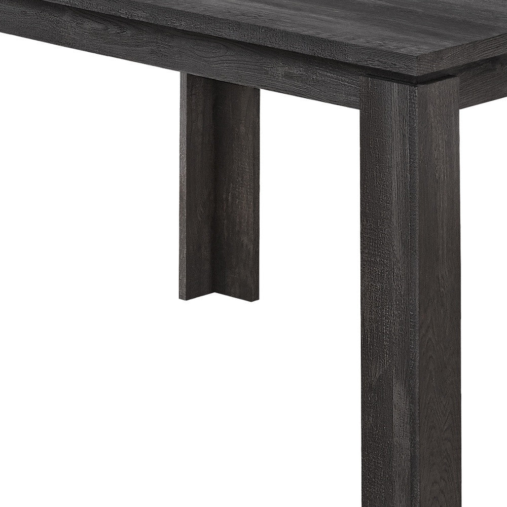 47" Black Dining Table