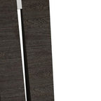 Set of Two Gray And Dark Brown Upholstered Dining Side Chairs