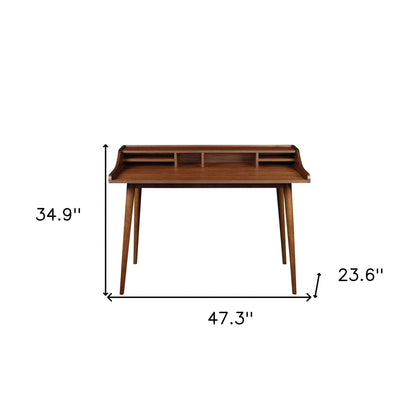 47" Brown Writing Desk