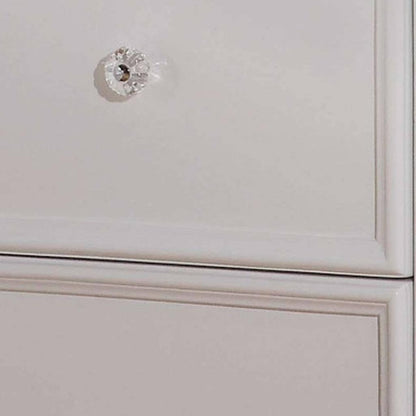 27" White Two Drawers Nightstand