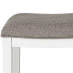 49" Three Piece White Wood Rectangular Bar Table With Two Stools