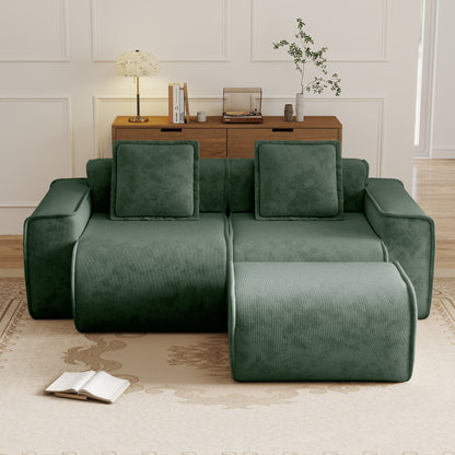 Streamlined Design Modular 2 Seat L Shape Sectional Sofa