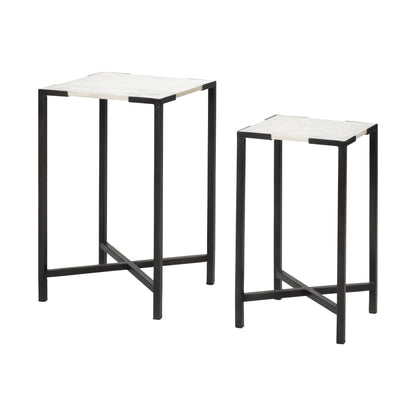 24" Marble End Table