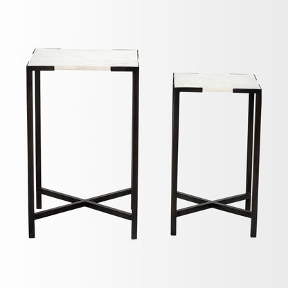 24" Marble End Table