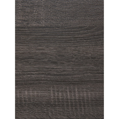 63" Clear Gray and White Glass And Metal Double Pedestal Base Dining Table