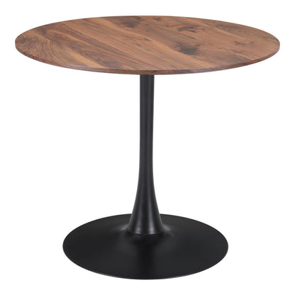 35" Steel Pedestal Base Dining Table