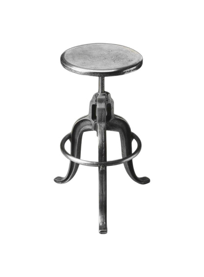 Iron Backless Swivel Bar Chair